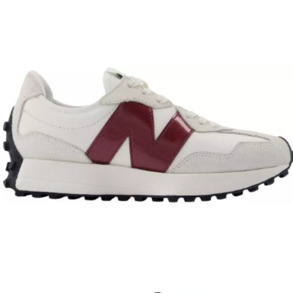 New Balance Women's 327 Shoes-Color: Burgundy - Picture 1 of 5